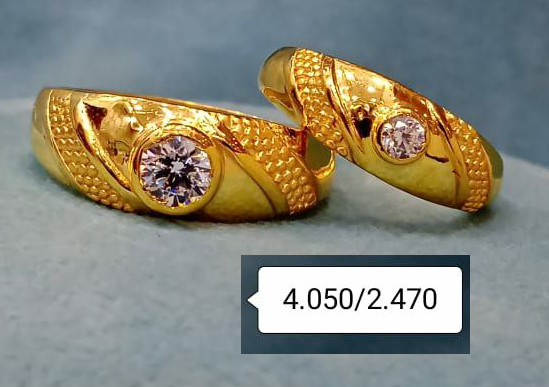 Buy quality 22ct 916 Hall Mark Gold New Design Couple Ring in Ahmedabad