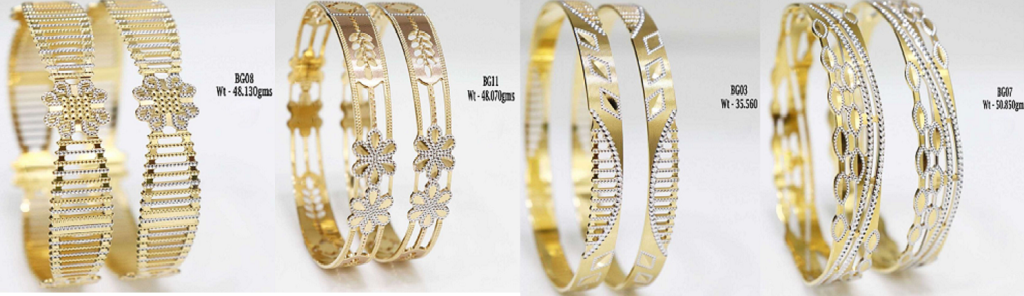 Modish Lattice 22KT Gold Bangle | Sleek Modern Design | CaratLane