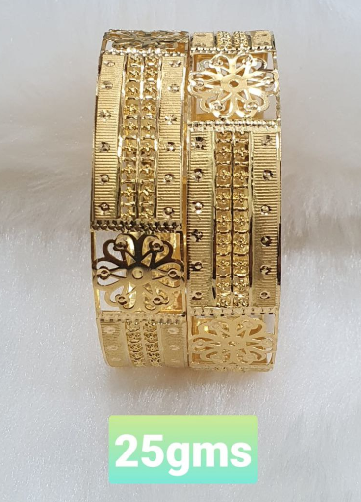 Broad Gold Bangle Designs| Latest Gold Bangle Designs