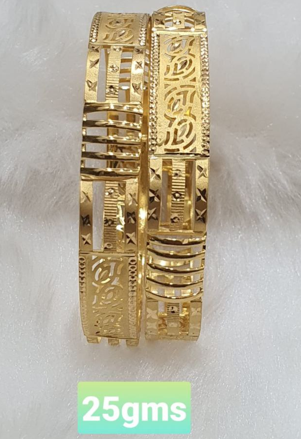 Broad Gold Bangle Designs| Latest Gold Bangle Designs