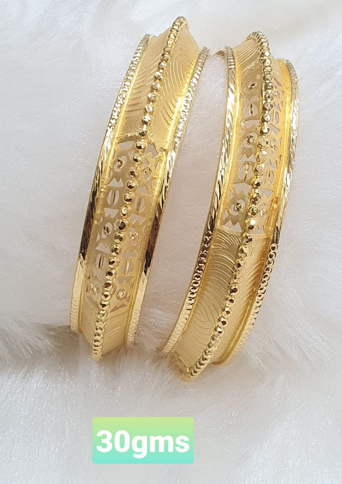 Broad Gold Bangle Designs| Latest Gold Bangle Designs