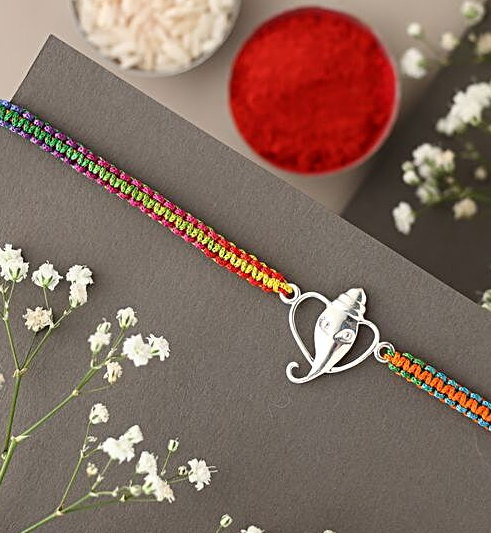 Pure Silver Rakhi for Rakshabandan