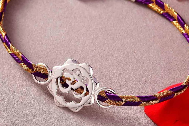 Pure Silver Rakhi for Rakshabandan