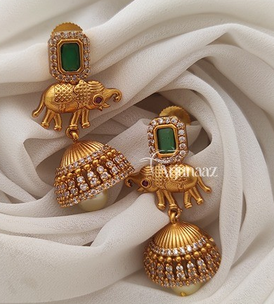 Latest Gold Jhumka Designs 2023|Bridal Jhumkas | Elephant Jhumkas