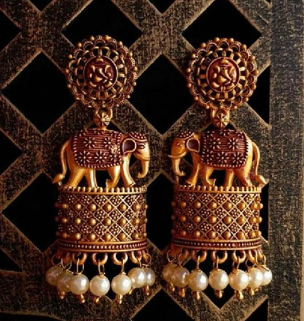 Elephant Jhumka Designs