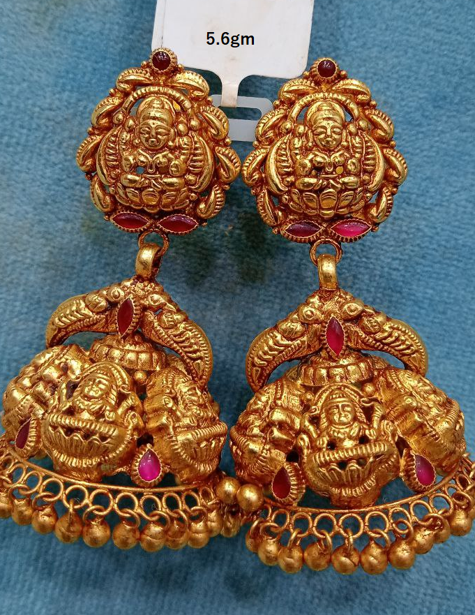 Traditional Lakshmi Jhumkas