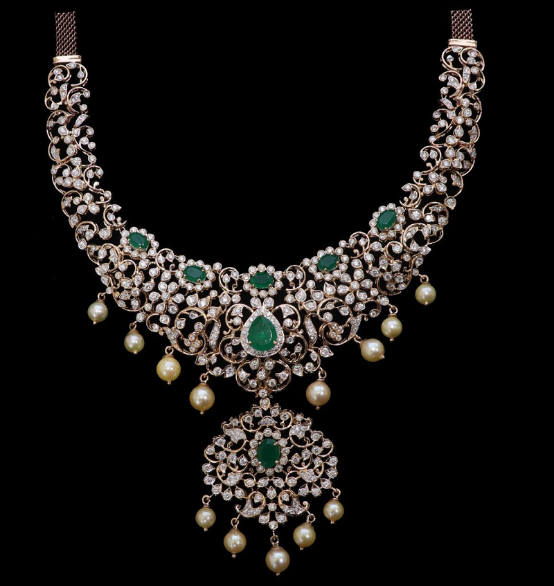 Latest Diamond Necklace Designs 2023 - Dhanalakshmi Jewellers