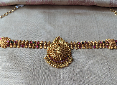 2 in 1 Haram and Vaddanam Designs