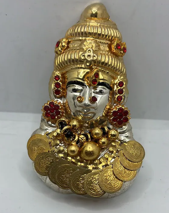 Silver Lakshmi face