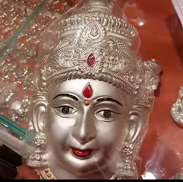 Silver Lakshmi face