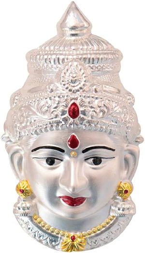 Silver Lakshmi face