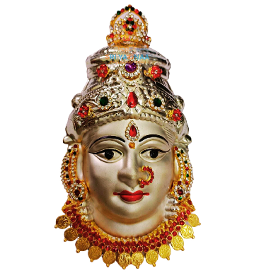 Silver Lakshmi face