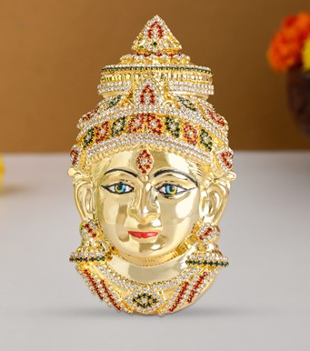 Silver Lakshmi face